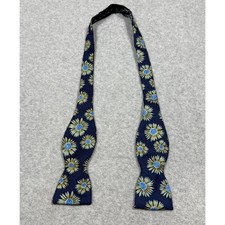 All Silk Adjustable Floral Bow Tie