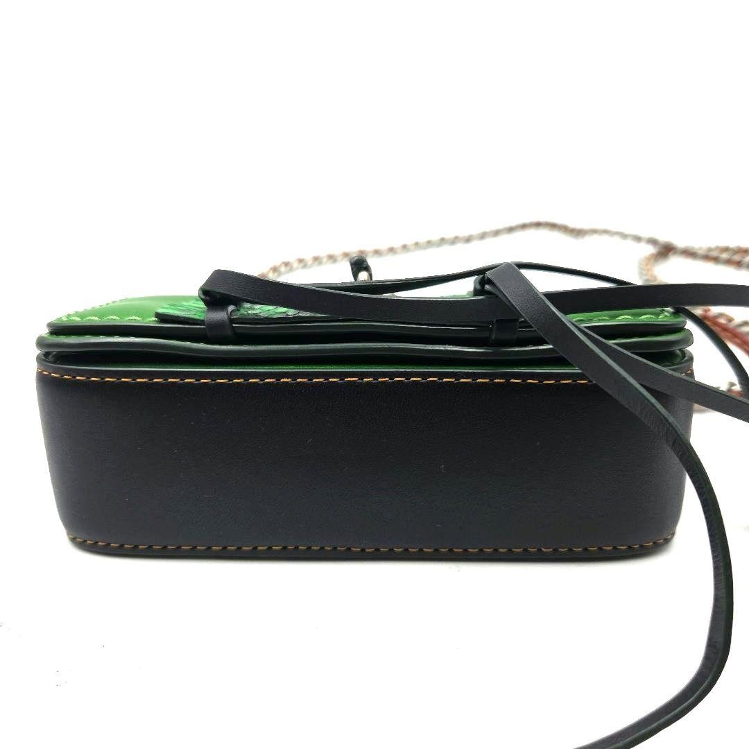 COACH Dinky 2Way Shoulder Wallet Python Embossed … - image 6