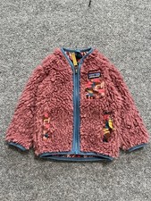 Patagonia Retro X Sherpa Fleece Full Zip Jacket 3-6 M Aztec Floral Lining