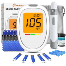 Blood Glucose Monitor Kit, Blood Sugar Testing kit with 50 Blood Sugar Test S...