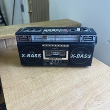 SUPERSONIC SC-3200 Retro 4 Band Cassette Radio Black With USB Tested       