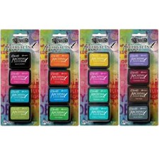 Ranger Dylusions Dyan Reaveley Archival Mini Ink Pad Kit 1, 2, 3  4 16 Colors 