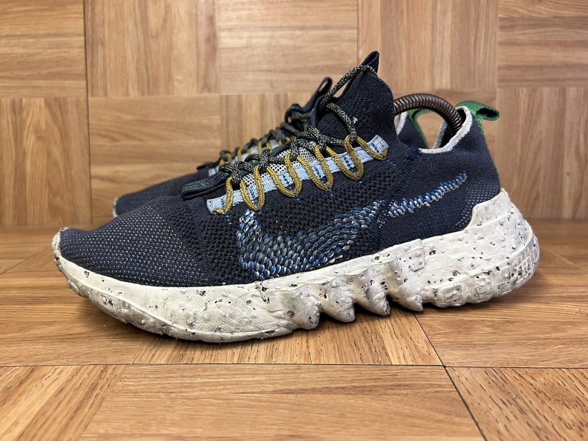 RARE🔥 Nike Space Hippie 01 Blue Obsidian Grey White Shoes