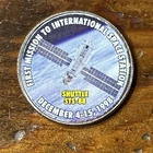 1st Space Station Mission Shuttle STS-88 - Colorized Kennedy Half Dollar Coin