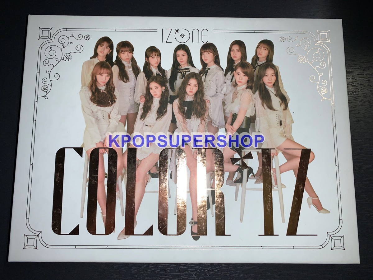 IZ*ONE 1st Mini Album Color*IZ CD Hitomi + Unit Photocards Rare