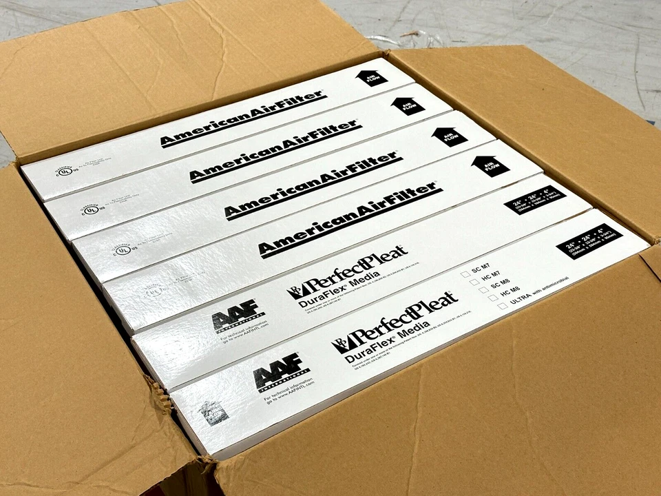 LOTE DE 6 filtros de painel AAF 179-400-863 PerfectPleat SC M7 24" x 24" x 4" - Imagem 2 de 4