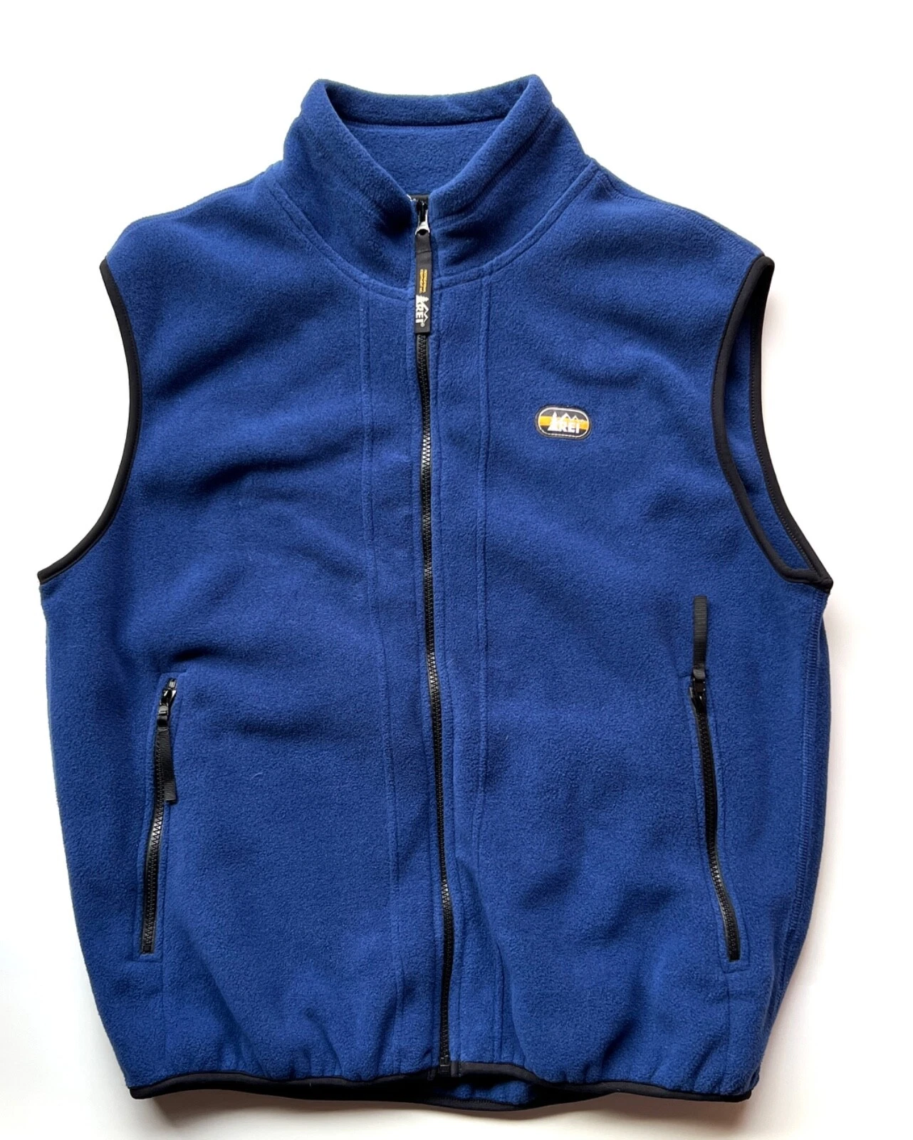 REI Polartec Mens Blue Outdoor hiking fleece vest size L
