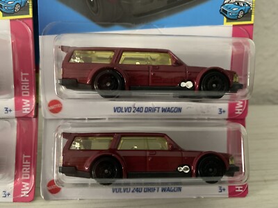 ミニカー Hot Wheels Volvo 240 Drift Wagon LOOSE 2022 HOT WHEELS 1:64 DK RED VOLVO 240 DRIFT WAGON