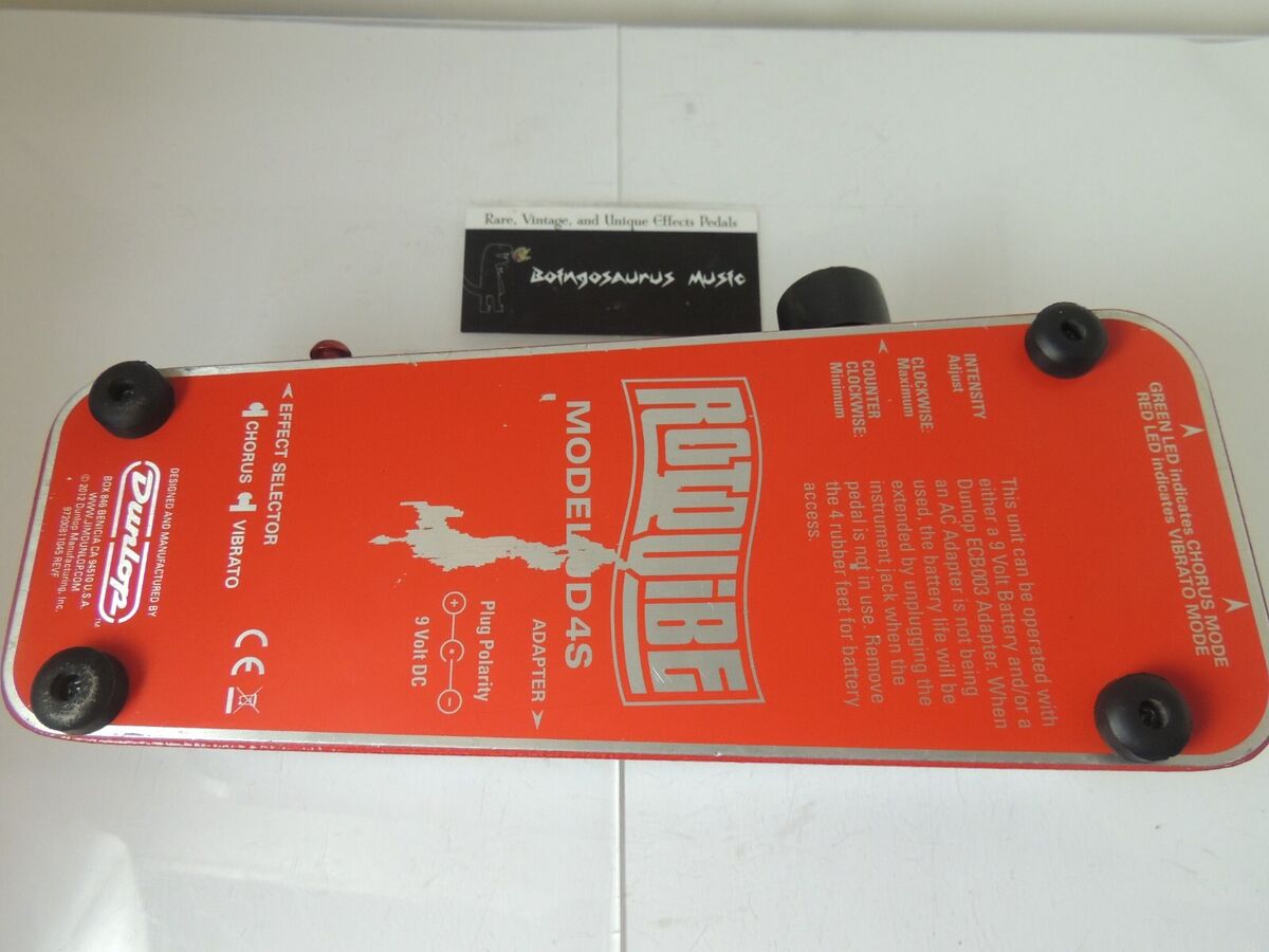 Dunlop JD-4S RotoVibe Chorus/Vibrato Effects Pedal Free USA Dunlop JD-4S RotoVibe Chorus/Vibrato Effects Pedal Free USA