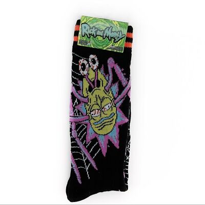Rick and Morty Crew Socks Mens Womens Spider Monster Adult Swim Cartoon Network