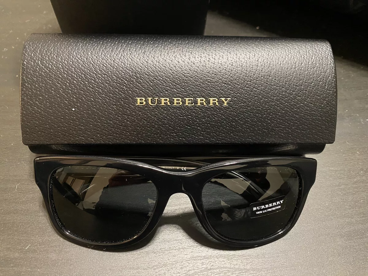 BURBERRY B 4211 3001/87 Black Frame 55-20-140 3N Sunglasses W/Case