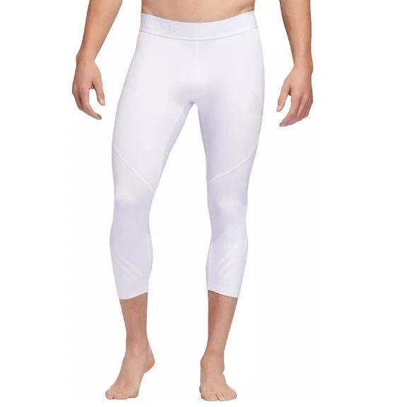 Adidas Men's Alphaskin Tights Sport Compression Pants White (Size: 2XL)  DZ8439