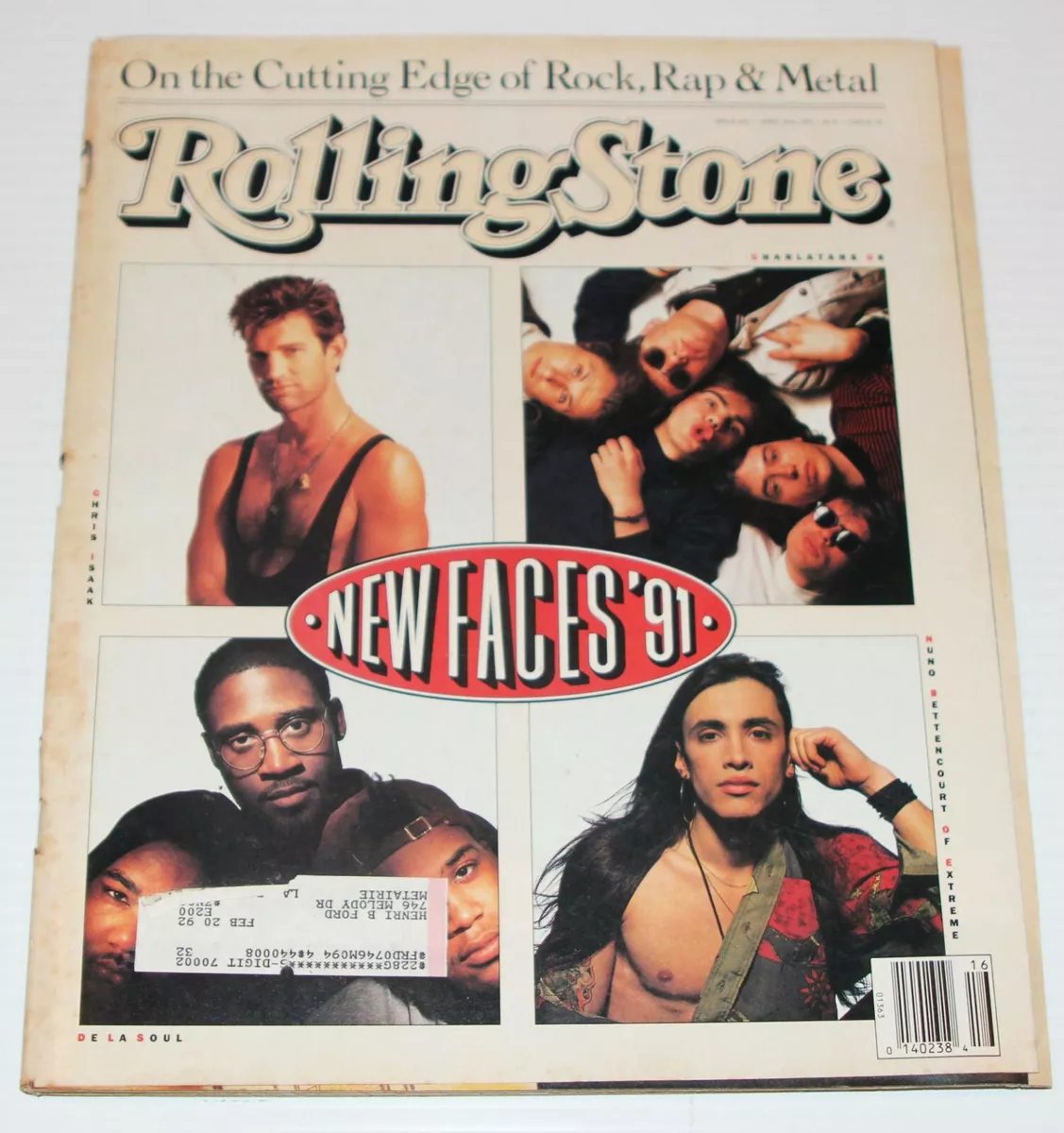 Rolling Stone Magazine 602 - Apr 18 1991 - New Faces 91, Ministry, Dinosaur  Jr,