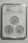 1947 P D S 10c Silver Roosevelt Dime Set NGC MS 66 Three Coin Lot - Tri-Holder