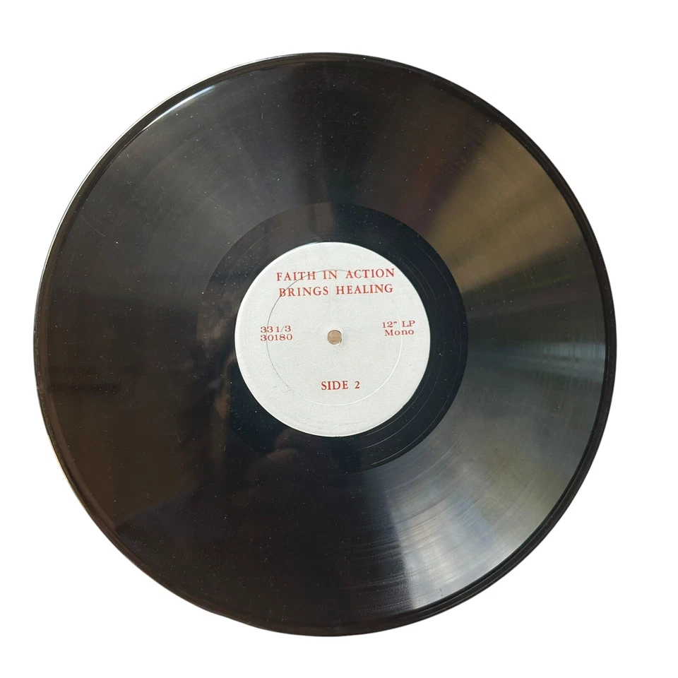Evangelist Don Parker - Faith In Action Brings Healing - VINYL RECORD LP Rare! - Image 4 of 4