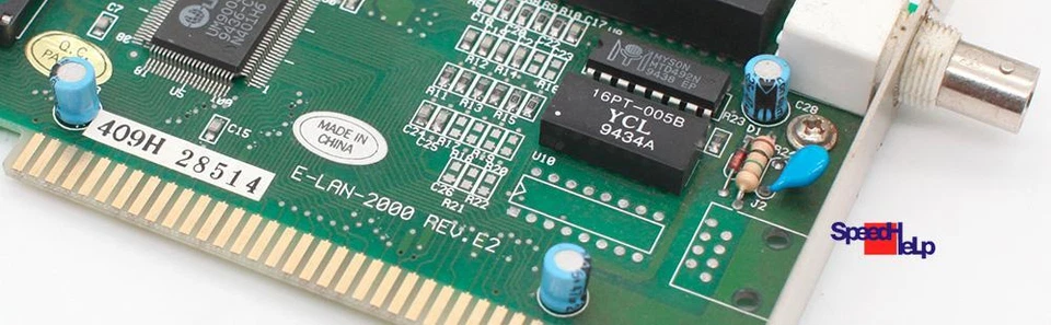 Umc E-Lan-2000 Rev.E2 Isa Bnc Network Card Ethernet Lan Card Ethernet Coaxial - Image 2 of 4