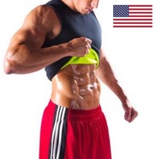 Men's Gym Neoprene Vest Sauna Ultra Thin Sweat Shirt Body Shaper Slimming Corset