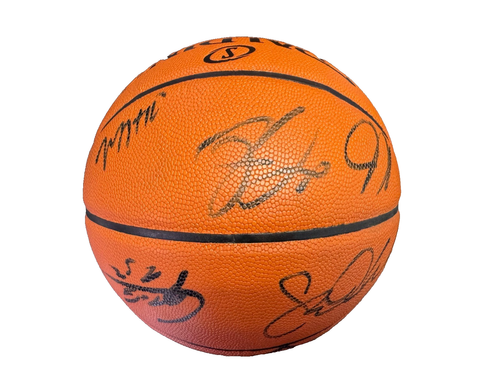 2015 16 HOUSTON ROCKETS TEAM SIGNED NBA BASKETBALL w/ HARDEN & HOWARD BECKETT