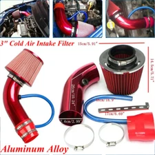 3Inch Cold Air Intake Filter Induction Kit Pipe Power Flow Hose System Auto Part