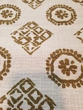 The Company Store  Cotton Blanket Throw 50” x 70” fringe boho medallion olive nt