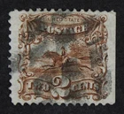 CKStamps: US Stamps Collection Scott#124 3c Used Small Thin CV$750