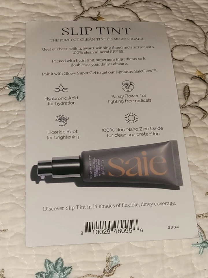Saie Slip Tint Skin Tint Sample Packets New - Image 2 of 2