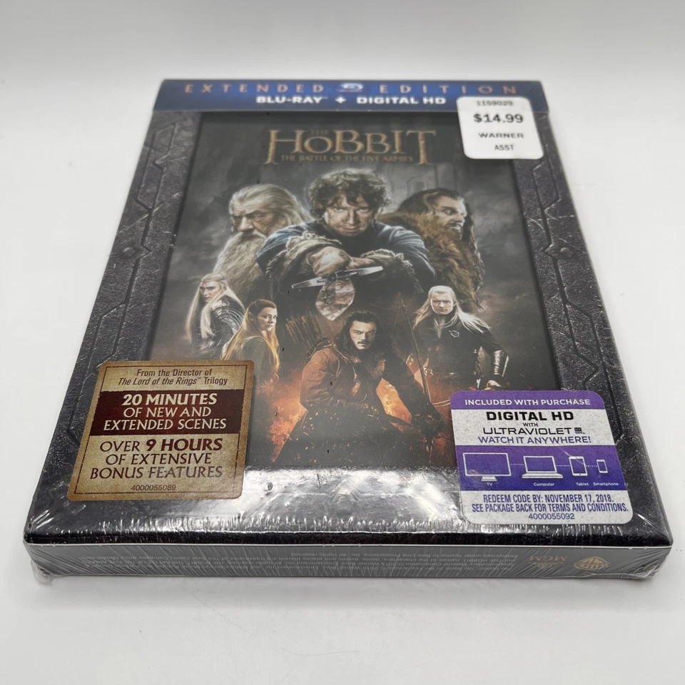 The Hobbit: the Battle of the Five Armies (Extended Edition) (Blu-ray, 2014) - Image 3 of 4