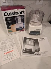 Cuisinart Mini-Prep Food Processor Chopper Grinder 2 Speeds DLC-1 White With Box