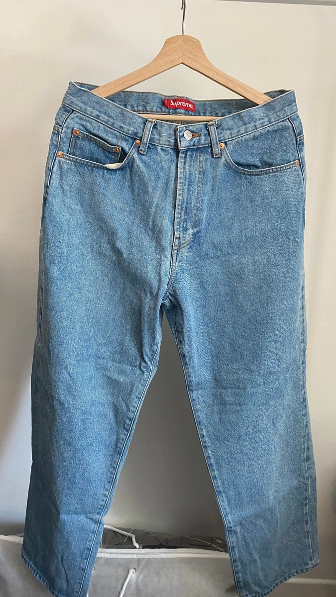 Supreme (SS22) Baggy Jean - Washed Indigo - 30 | eBay