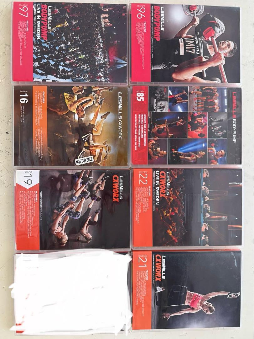 Les Mills BodypumpとCX works DVD&CD 7枚セット Les Mills Bodypump And Cx Works Dvd Cd Set Of 7 | eBay