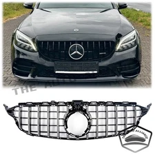 For 2019-2021 Mercedes-Benz GTR AMG Style Grill W205 C180 C250 Front Grille
