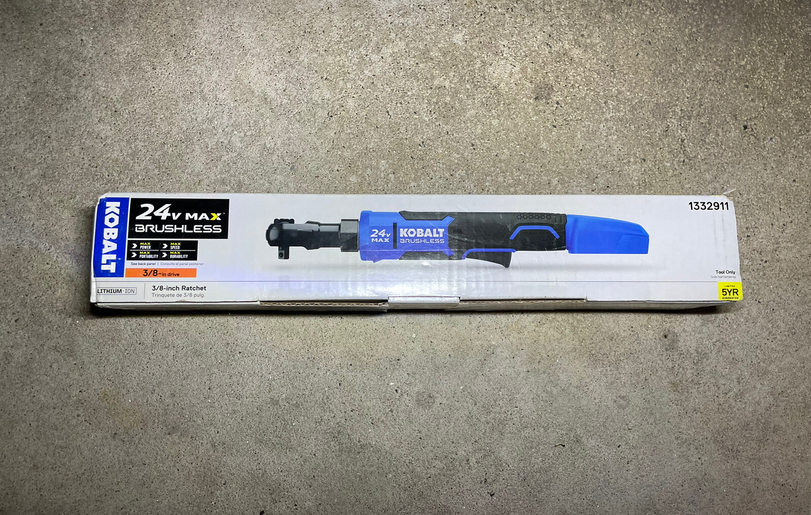 Kobalt&nbsp;24-volt Max Variable Speed Brushless 3/8-in Drive Cordless Ratchet Wrench
