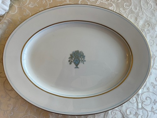 2 Castleton China DORSET Serving Platters Oval Floral Vase Urn 13 inch USA - Picture 3 of 5
