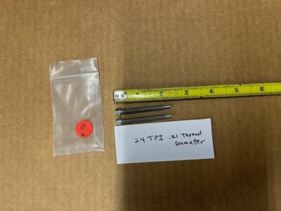 Prewar Bicycle Chain Adjusting Screws 24 TPI .21'' Thread Columbia Schwinn ? #E