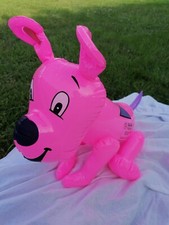 Jeu Gonflable Chien rose pour Piscine