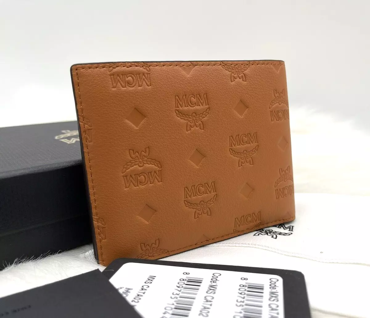 Louis Vuitton Dark Brown Leather Monogram Embossed Bifold Wallet