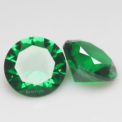 Natural Certified MUZO Green Emerald 8.00 MM Round Pair Stunning AAA+ Gemstone