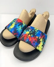 Hurley Slides Sandal Multicolored Camouflage Neon Black Size 13 NEW