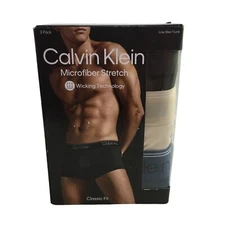 CALVIN KLEIN CLASSIC FIT LOW RISE TRUNKS MICROFIBER STRETCH MENS XL