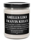Smells Like Travis Kelce Candle, Football NFL Candle, KC Chiefs Inspired, 9oz 