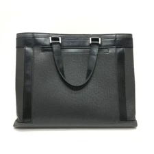 LOUIS VUITTON Business Bag Kasbeck PM M31022 Taiga Leather Black Popular Model