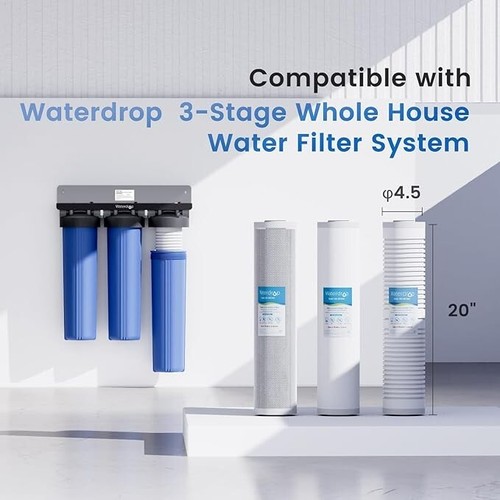Waterdrop Whole House Water Filter,Carbon Filter and Sediment Filter - Picture 6 of 7