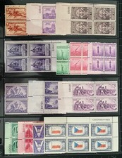 US Stamps - Lot Of Older Plate Blocks - MNH - SCV  108.00