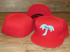  Flint Tropics Semi-Pro Palm Tree Logo Fitted Hat Cap Men's Size 7 1/4