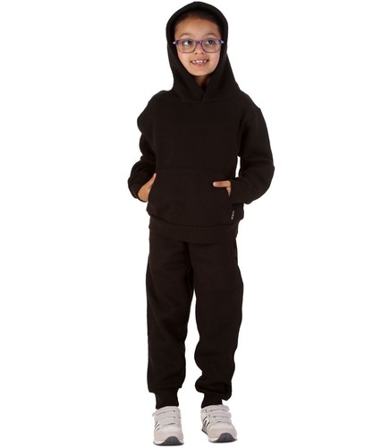 New Kids Tracksuit Fleece Overhead Hoodie Jogging Bottoms Drawstring Cuffed Warm - Picture 5 of 56
