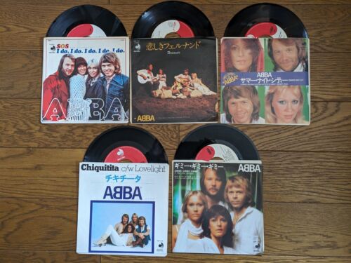 ABBA Lot of 17 JAPAN 7" Single Collection incl. Coca Cola Picture 7" - Picture 1 of 5