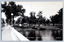 Dell Rapids South Dakota SD City Park Real Photo Postcard RPPC 1930-50