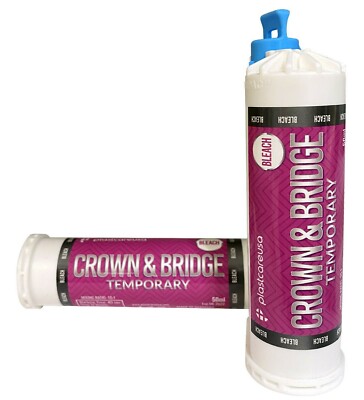 Bleach Temporary Crown & Bridge Material 10:1 Dental 76g, Made in Germany