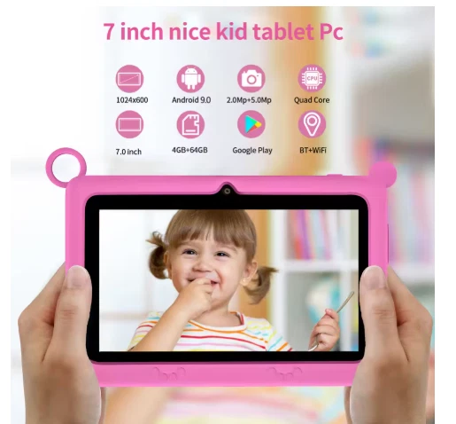 tablette pour enfants 7 pouces 4GB RAM 64GB ROM Android, contrôle parental - Photo 2/4