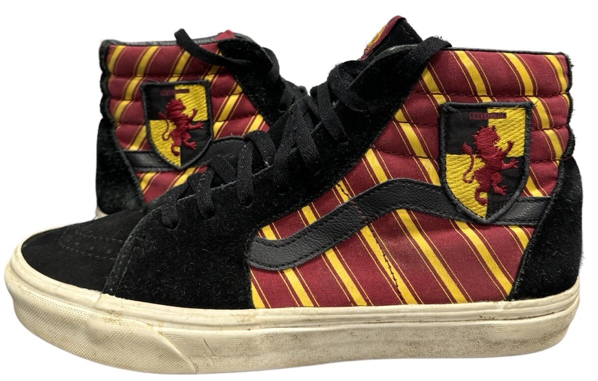 Vans Harry Potter Gryffindor Sk8-Hi Shoes Mens Size 6.5 Black Suede High‎ Top VANS SK8-HI HARRY POTTER MEN main image 4
